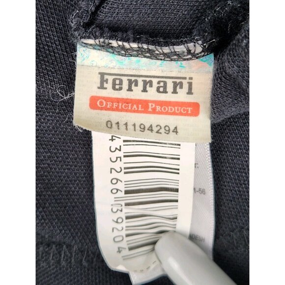 Ferrari Scuderia Mens Polo Shirt Size Medium Black Logo Licensed Etihad Airways - Picture 13 of 16